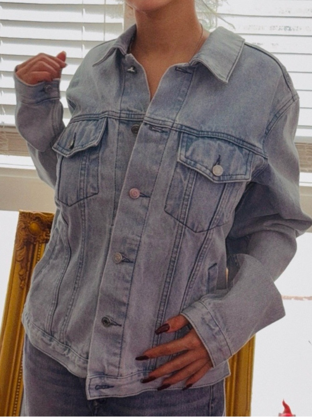 13DE MARZO teddy bear denim jacket - Picture 3 of 12
